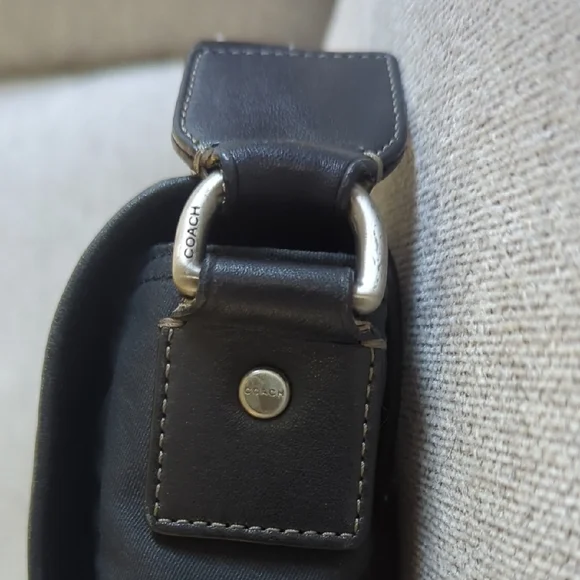 Coach Black Messenger Bag with Adjustable Strap - Picture 6 of 15